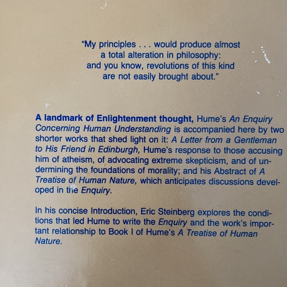 Other | An Enquiry Concerning Human Understanding David Hume 2nd ...